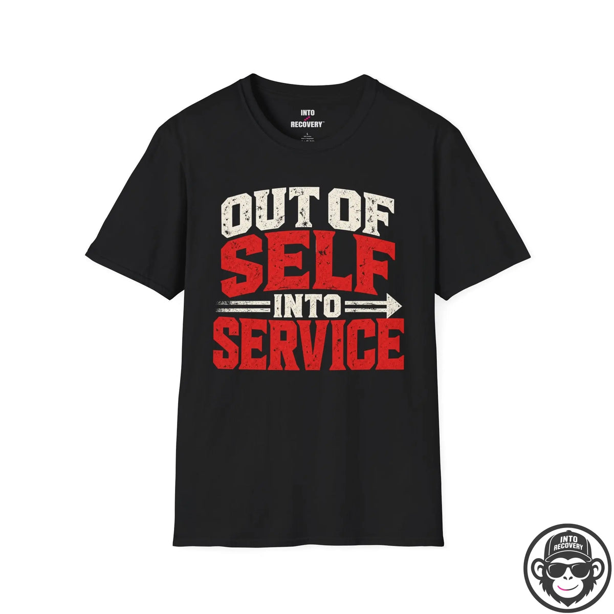 Out Of Self Into Service Recovery T-Shirt Printify