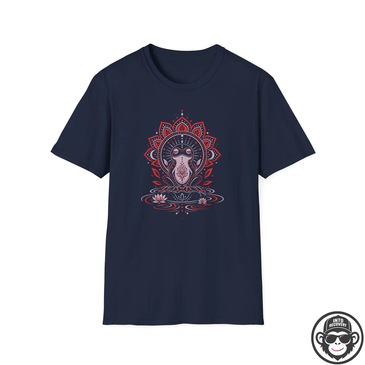 Meditative Frog - Premium Cotton T-Shirt Into Recovery