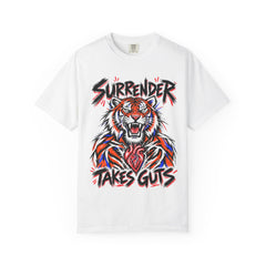 Surrender Takes Guts (Tiger) 12-Step Recovery T-Shirt